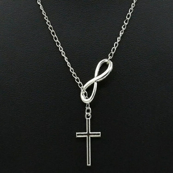 2/$29 Silver Cross Necklace - Picture 2 of 2